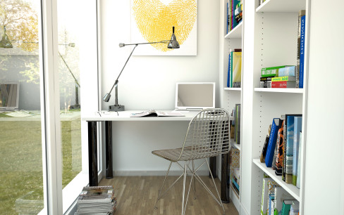 Kleines Arbeitszimmer - Bildquelle: meine moebelmanufaktur
