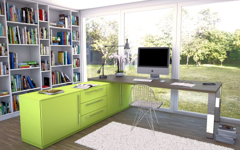 Helles Arbeitszimmer - Bildquelle: meine moebelmanufaktur
