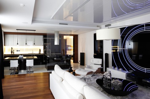 © Zinur Razutdinov Wohnen wie ein Gentleman - Küche und Wohnzimmer