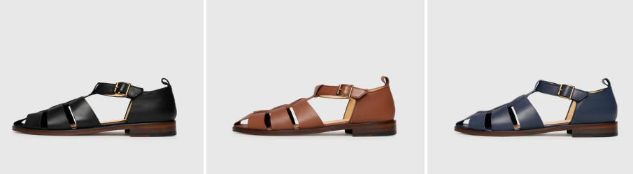 Ledersandalen für Herren