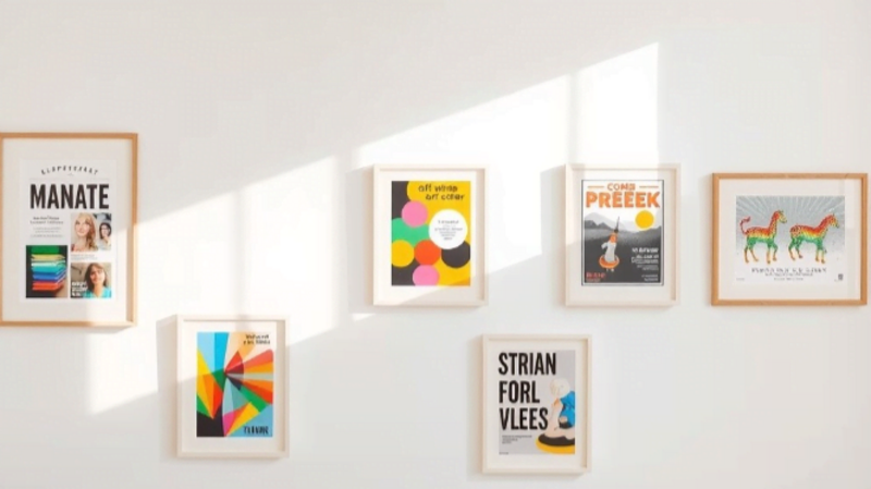 Bilderrahmen an der Wand