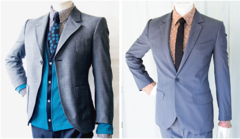 Blazer links - Sakko rechts