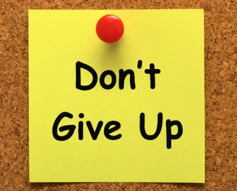 Niemals aufgeben