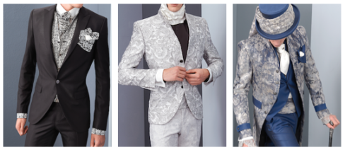 Auswahl an Hochzeitsanzügen für den Bräutigam