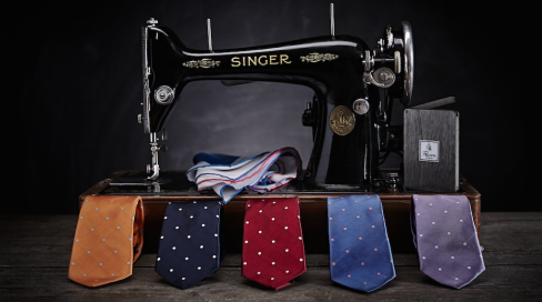 Gepunktete Krawatten