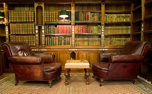 bibliothek Die Bibliothek im Wohnzimmer