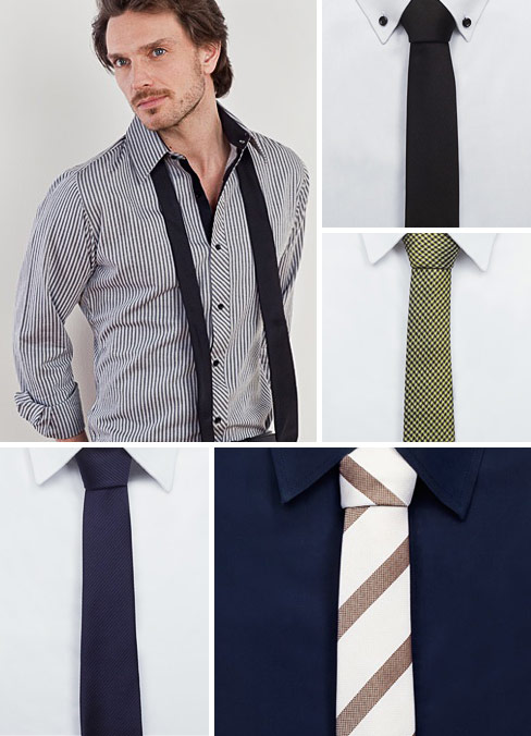 Schmale Krawatten Schmale Krawatten - Allgegenwärtiger Trend