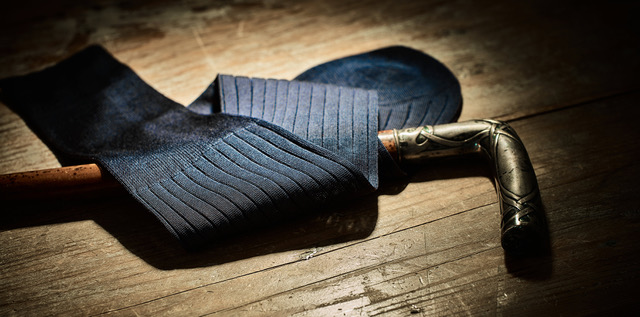 Der Gentleman trägt Strumpf statt Socke