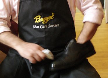 Vor Ort: Heiteres Schuhpflege-Seminar von Burgol