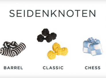 Seidenknoten: Günstige Alternative zum Manschettenknopf