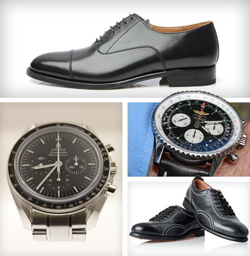 Schuhe passend zur Uhr